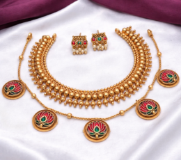 Matte Finish Necklace Combo Set