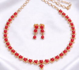 Syamanthakam  Temple Design  Necklace SMKM040111