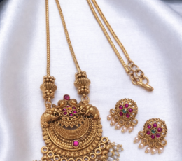 Syamanthakam  Temple  DesignNecklace  SMKM040122