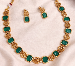 Syamanthakam Stone Necklace  SMKM040137