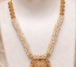 Syamanthakam Imitation gold necklace SMKM04160