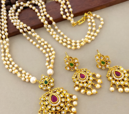 Syamanthakam  Pearl Necklace SMKM04034