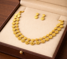 Syamanthakam  Temple Design  Necklace SMKM04099