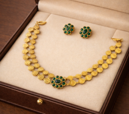 Syamanthakam  Temple Design  Necklace SMKM040100