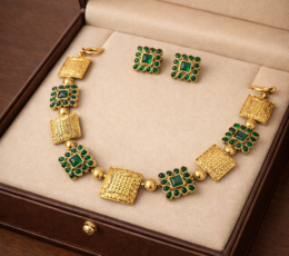 Syamanthakam  Temple Design  Necklace SMKM040101