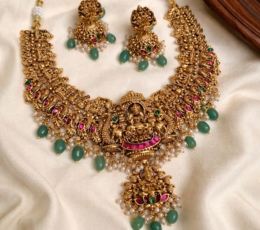 Syamanthakam  Temple Design  Necklace SMKM04097