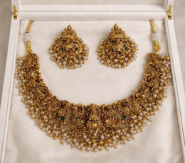 Syamanthakam  Temple Design  Necklace SMKM04096