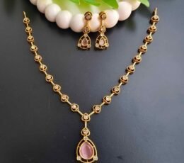 Syamanthakam  Designer AD Necklace  SMKM040127