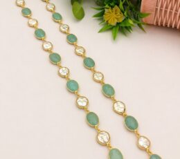 Syamanthakam Imitation Pearl Chain Long SMKM04161